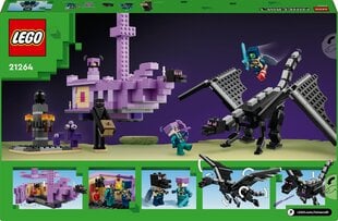 21264 Lego® Minecraft Enderi draakon ja lõpulaev цена и информация | Конструкторы и кубики | kaup24.ee