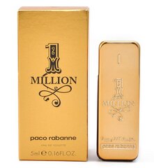 Meeste tualettvesi Paco Rabanne 1 Million EDT, 5 ml hind ja info | Meeste parfüümid | kaup24.ee