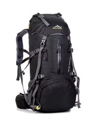 Дорожный рюкзак с чехлом от дождя 50 л, черный цена и информация | Туристические, походные рюкзаки | kaup24.ee