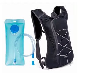 Спортивный водонепроницаемый рюкзак для гидратации, 2 л, черный цена и информация | Велорюкзаки | kaup24.ee