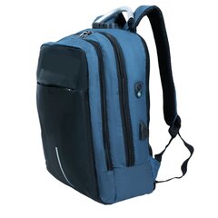 Водонепроницаемый рюкзак для ноутбука 15,6 дюймов, синий цена и информация | Рюкзаки, сумки, чехлы для компьютеров | kaup24.ee