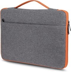 Чехол для ноутбука 15,6 дюйма, серый цена и информация | Рюкзаки, сумки, чехлы для компьютеров | kaup24.ee