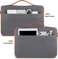 Чехол для ноутбука 14 дюймов, серый цена и информация | Рюкзаки, сумки, чехлы для компьютеров | kaup24.ee
