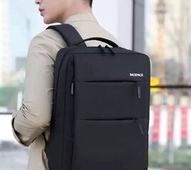 Рюкзак для ноутбука 15,6 дюймов, черный цена и информация | Рюкзаки, сумки, чехлы для компьютеров | kaup24.ee