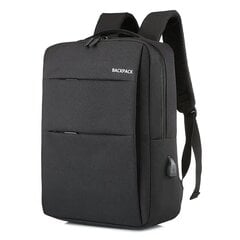 Рюкзак для ноутбука 15,6 дюймов, черный цена и информация | Рюкзаки, сумки, чехлы для компьютеров | kaup24.ee