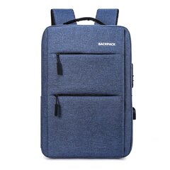 Рюкзак для ноутбука 15,6 дюймов, синий цена и информация | Рюкзаки, сумки, чехлы для компьютеров | kaup24.ee