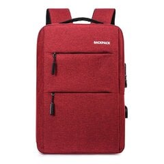 Рюкзак для ноутбука 15,6 дюймов, красный цена и информация | Рюкзаки, сумки, чехлы для компьютеров | kaup24.ee