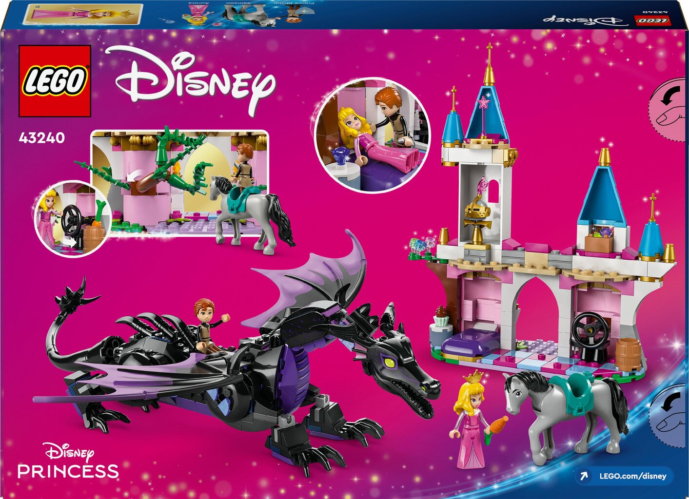 43240 Lego® Disney Maleficenti draakoni kuju цена и информация | Klotsid ja konstruktorid | kaup24.ee