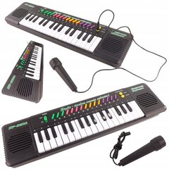 Klaver mikrofoniga Luxma, must 6832 hind ja info | Poiste mänguasjad | kaup24.ee