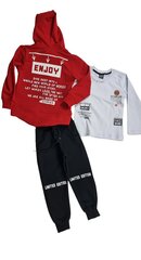 Kostüüm poistele ENJOY, punane Z0823035 hind ja info | Komplektid poistele | kaup24.ee