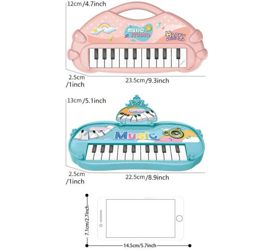Laste klaver, Electronics LV-2185, 1 tk hind ja info | Lauamängud ja mõistatused | kaup24.ee