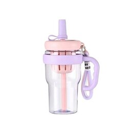 Бутылка для воды с трубочкой, Electronics LV-25, розовый, 1 шт. цена и информация | Стаканы, фужеры, кувшины | kaup24.ee
