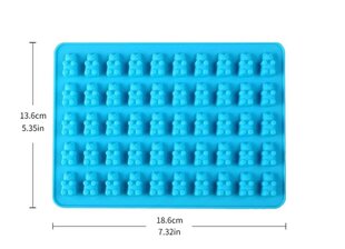 Силиконовая форма для конфет, Electronics LV- 1010,синяя,1 шт. цена и информация | Формы, посуда для выпечки | kaup24.ee