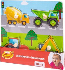 Puidust pusle Smily Play Vehicles hind ja info | Imikute mänguasjad | kaup24.ee