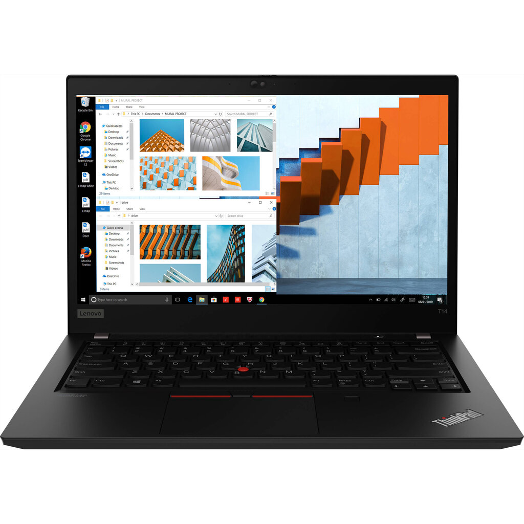 Lenovo Thinkpad T14 Gen 1 (Intel) 14 Intel Core i5-10210U 16/256GB SSD Windows 11 Pro Must Matt цена и информация | Sülearvutid | kaup24.ee