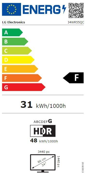 LG 34WR55QC-B hind ja info | Monitorid | kaup24.ee