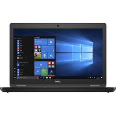 Dell Latitude 5580 Intel Core i7-7600U 16/256GB SSD Windows 11 Pro Must hind ja info | Sülearvutid | kaup24.ee