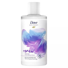 Vanni- ja dušigeel Dove Bath Therapy Renew Wild Violet & Pink Hibiscus Bath & Shower Gel, 400 ml hind ja info | Dušigeelid, õlid | kaup24.ee