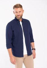Темно-синяя сорочка Regular Fit K-MIRAMAR цена и информация | Мужские рубашки | kaup24.ee