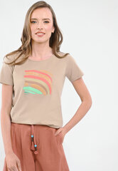 Блузка с принтом и бисером от T-SHORE цена и информация | Женские футболки | kaup24.ee