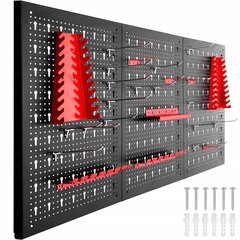 Tööriistalaud 25 käepidemega 120x2x60 cm цена и информация | Ящики для инструментов, держатели | kaup24.ee