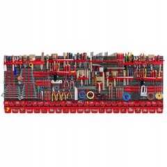 Tööriistade hoiulaud 232x78cm, 140 tarvikut hind ja info | Tööriistakastid, tööriistahoidjad | kaup24.ee