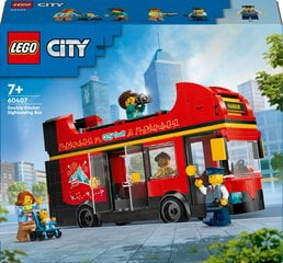 60407 Lego® City Punane kahekorruseline ekskursioonibuss цена и информация | Конструкторы и кубики | kaup24.ee