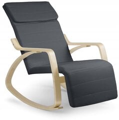 Кресло-качалка, темно-серый цена и информация | Кресла в гостиную | kaup24.ee