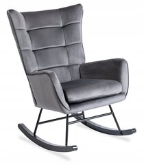 Кресло-качалка Lounge Velvet, серый цена и информация | Кресла в гостиную | kaup24.ee