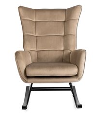 Кресло-качалка Lounge Velvet, песочный цена и информация | Кресла в гостиную | kaup24.ee