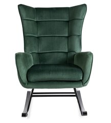 Кресло-качалка Lounge Velvet, зеленое цена и информация | Кресла в гостиную | kaup24.ee