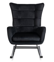Кресло-качалка Lounge Velvet, черный цена и информация | Кресла в гостиную | kaup24.ee