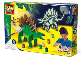 Loominguline komplekt SES Creative Glow pimedas helendav dinosaurus hind ja info | Arendavad mänguasjad | kaup24.ee