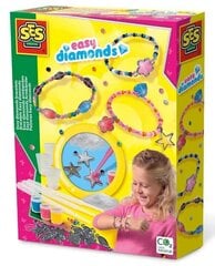 Käevõru valmistamise komplekt SES Creative Easy Diamonds 14682 hind ja info | Tüdrukute mänguasjad | kaup24.ee