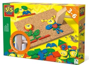 Puidust mänguasi haamriga SES Creative Hammer Tick 00926 hind ja info | Poiste mänguasjad | kaup24.ee