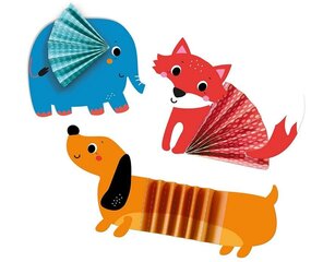 Loominguline origami komplekt SES Creative Zigzag Animals 14026 hind ja info | Arendavad mänguasjad | kaup24.ee