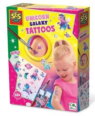 Laste tätoveeringud SES Creative Galaxy Unicorns hind ja info | Tüdrukute mänguasjad | kaup24.ee