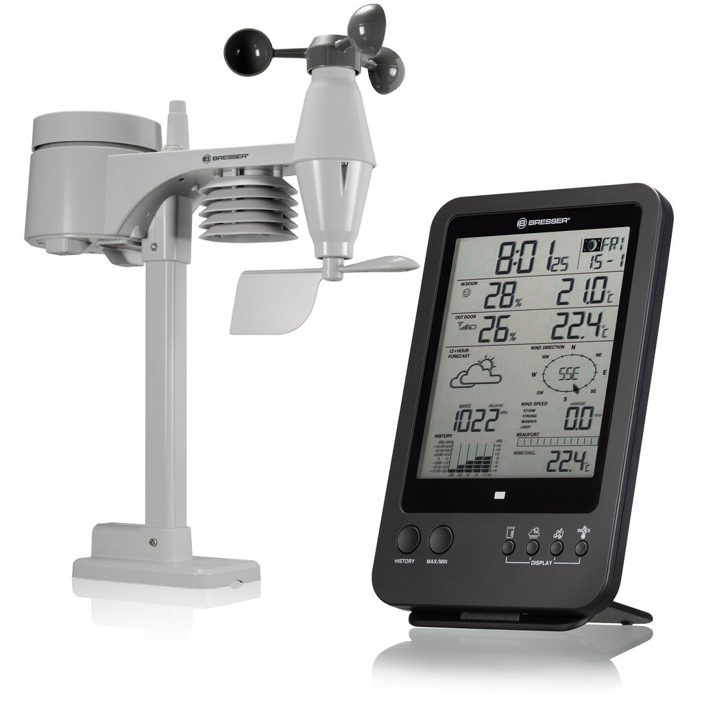 BRESSER Weather Station 5-in-1 black hind ja info | Ilmajaamad, termomeetrid | kaup24.ee