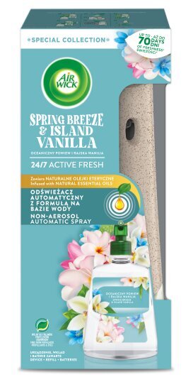 Air Wick Active Fresh õhuvärskendaja koos seadmega Spring Breeze&Vanilla цена и информация | Õhuvärskendajad | kaup24.ee