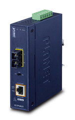 PLANET IP30 Industrial 10/100/1000BA network media converter 1000 Mbit/s Blue цена и информация | Коммутаторы (Switch) | kaup24.ee