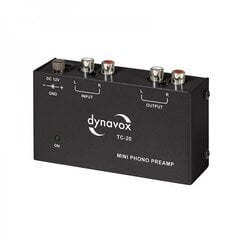 Dynavox TC-20 phono preamplifier, black / priekšpastiprinātājs atskaņotājam, melns цена и информация | Аудиоколонки | kaup24.ee