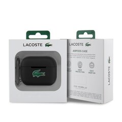 Lacoste Liquid Silicone Croc Logo Case for AirPods Pro Black hind ja info | Kõrvaklappide tarvikud | kaup24.ee