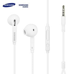 Наушники EO-EG920LW Samsung Stereo Headset 3,5mm, белые (Black Samsung Box) цена и информация | Наушники | kaup24.ee