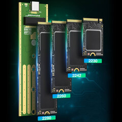 Fideco M219CPS M2 USB-C цена и информация | Чехлы для внешних жестких дисков | kaup24.ee