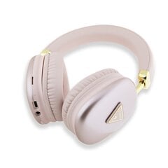 Guess PU Leather 4G Triangle Logo Bluetooth Stereo Headphone Pink цена и информация | Наушники | kaup24.ee