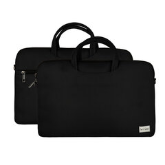 Портфель для ноутбука 17 дюймов Wonder, черный цена и информация | Рюкзаки, сумки, чехлы для компьютеров | kaup24.ee