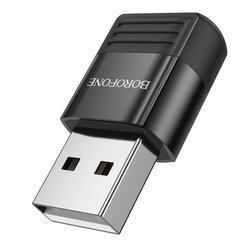 Переходник Borofone BV18 ​​— USB на тип C — черный цена и информация | Адаптеры и USB-hub | kaup24.ee