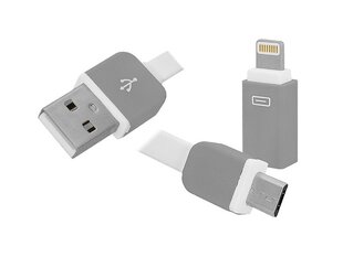 PS USB - Iphone |microUSB 2-в-1 кабель. цена и информация | Адаптеры и USB-hub | kaup24.ee