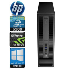 HP 600 G2 SFF i3-6100 8GB 128SSD+1TB GT1030 2GB WIN10Pro hind ja info | Lauaarvutid | kaup24.ee