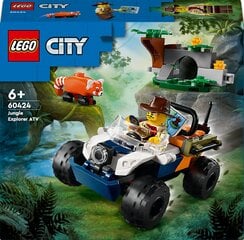 60424 Lego® City Džungliuurija ATV: missioon - punane panda цена и информация | Конструкторы и кубики | kaup24.ee